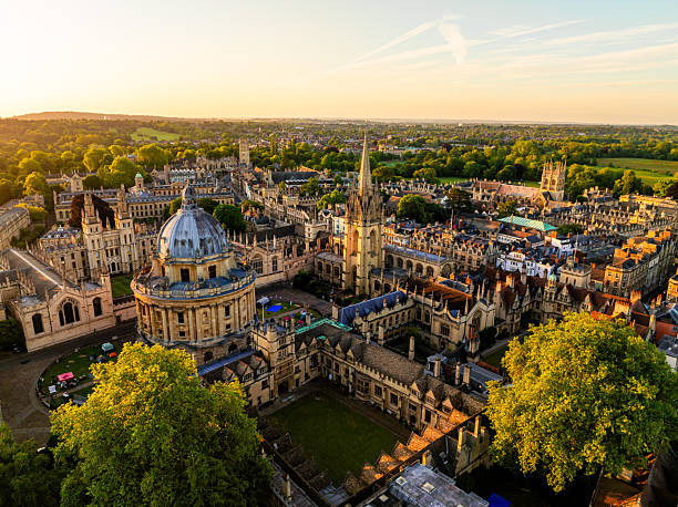UK aerial view and architecture