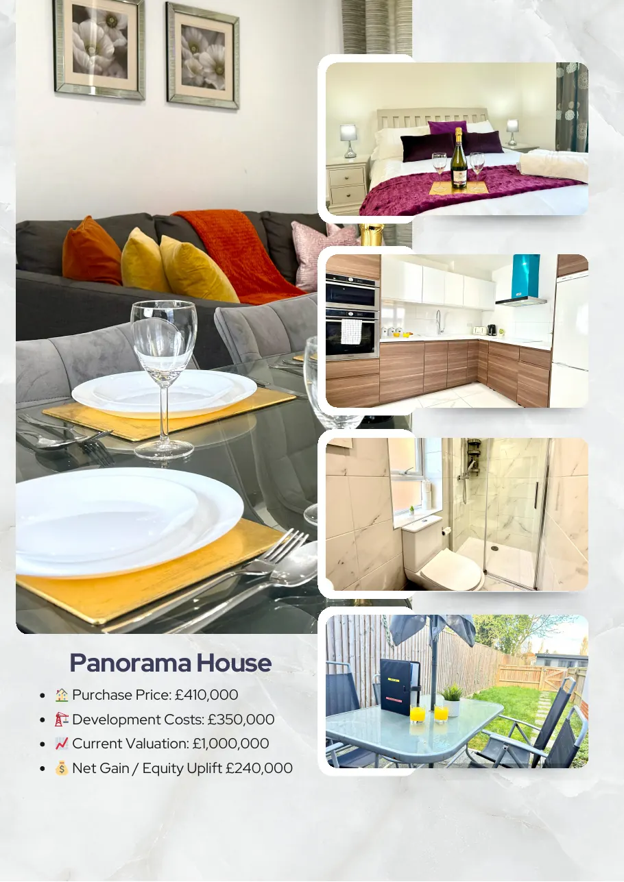 Property portfolio page 7: Panorama House completed interiors and figures