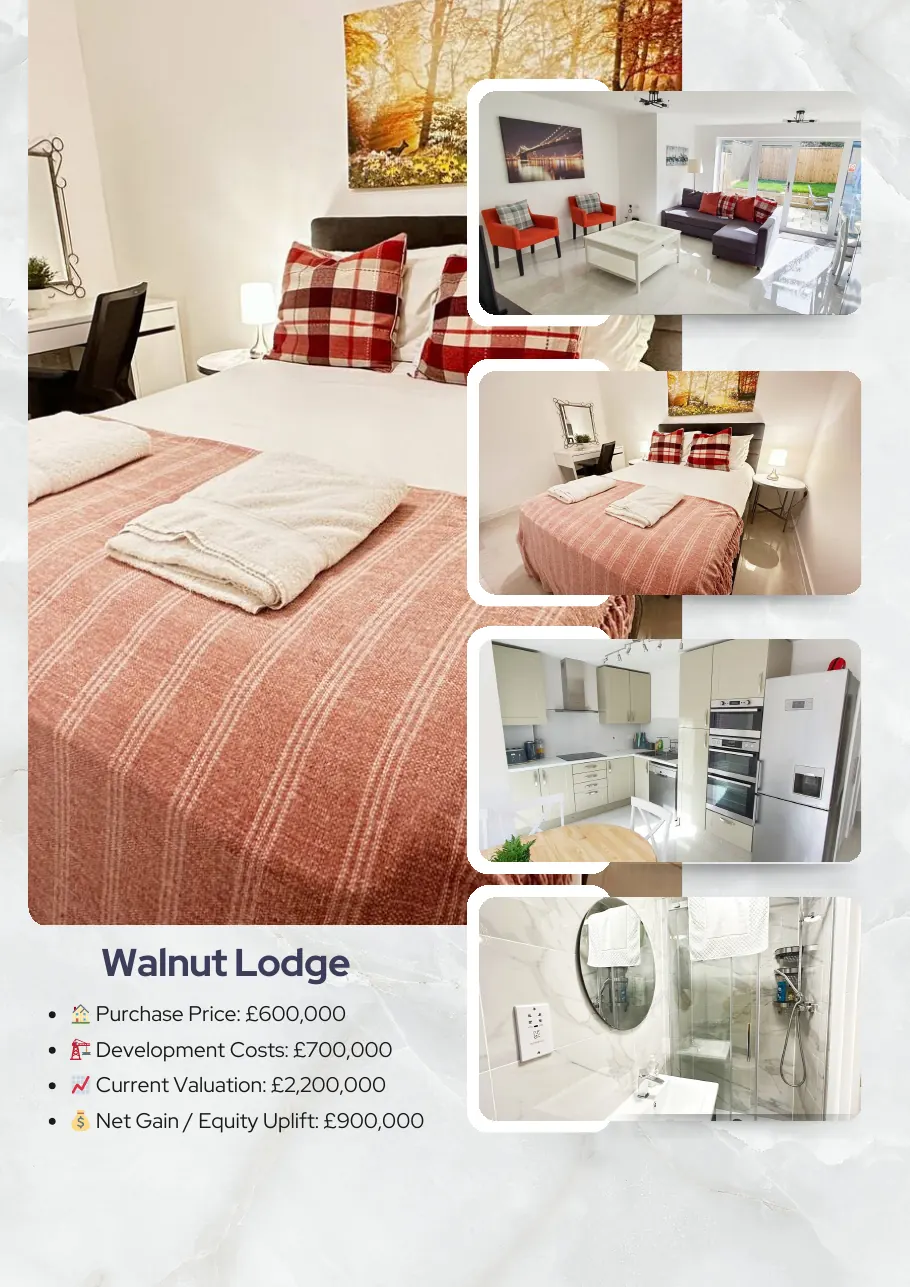 Property portfolio page 19: Walnut Lodge completed interiors and figures