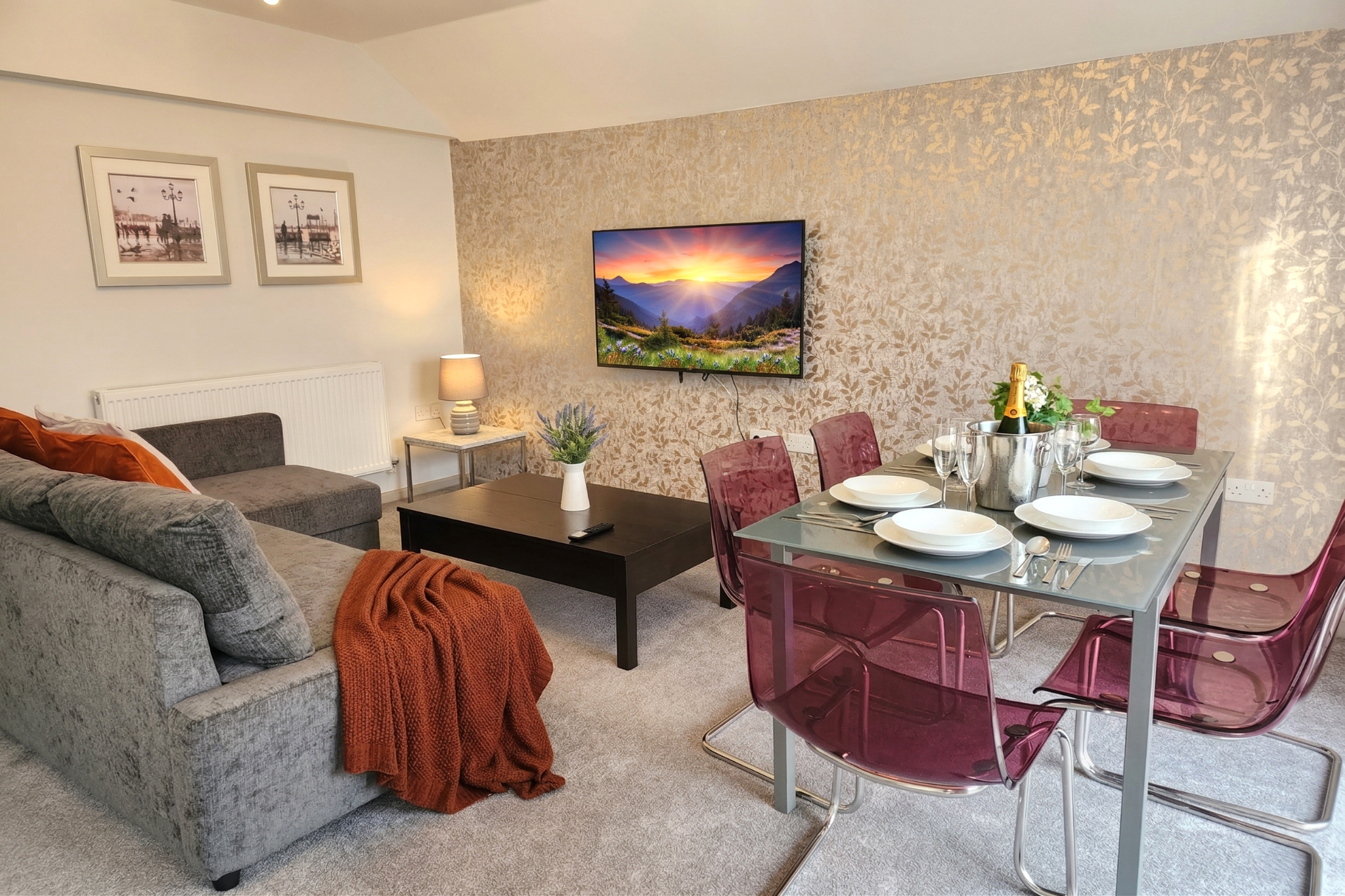 Living and dining room interior