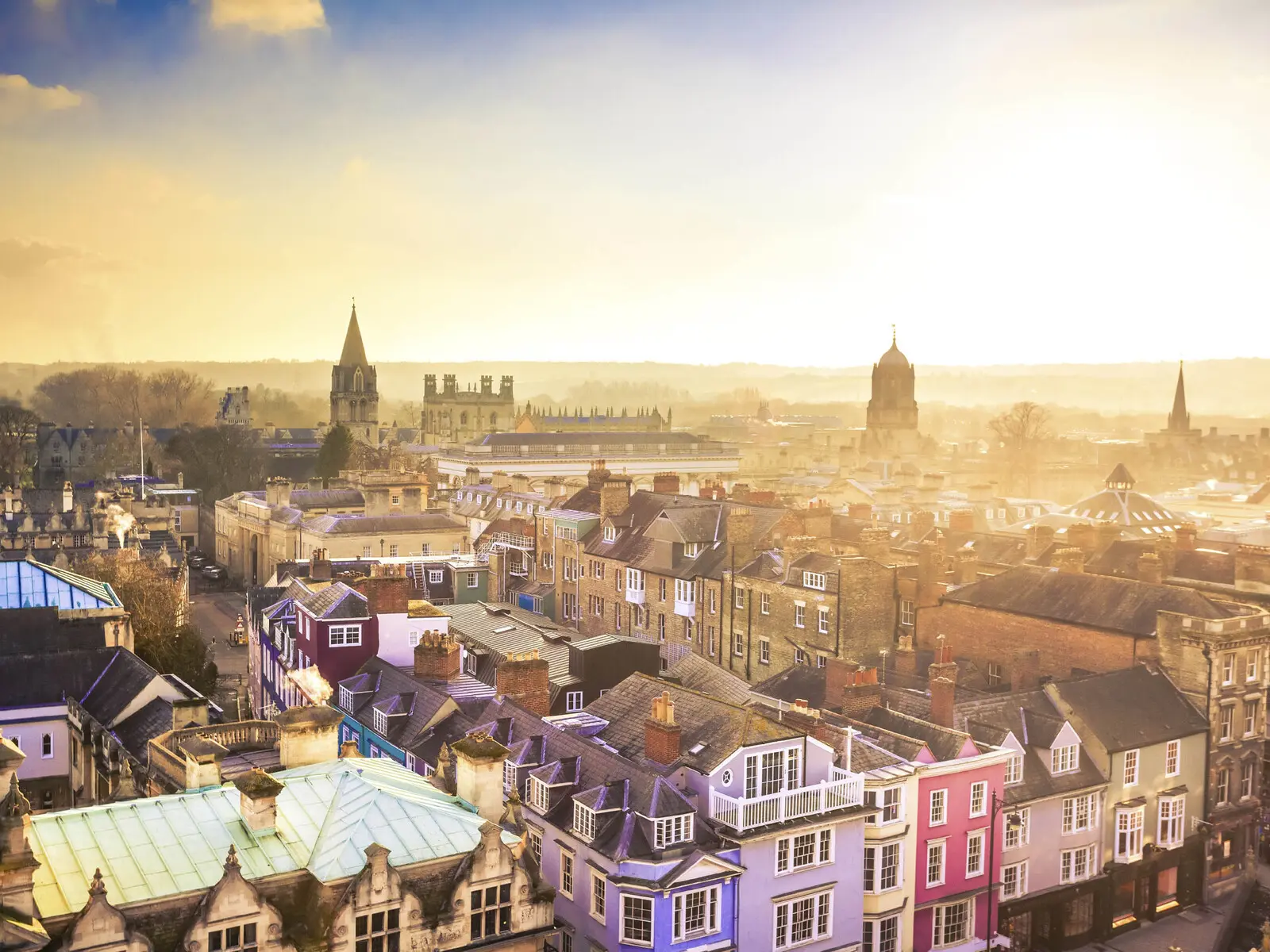 Colourful Oxford skyline